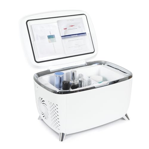 YU YUSING Mini Kühlschrank 6 Liter Kosmetik Kühlbox, Tragbarer Makeup Kühlschrank Warmhaltebox 220V AC/ 12V DC, 6L Klein Skincare Fridge für Autos Büro Schlafzimmer Schlafsäle, Geschenk für Damen YU YUSING Mini Kühlschrank 6 Liter Kosmetik Kühlbox, Tragbarer Makeup Kühlschrank Warmhaltebox 220V AC/ 12V DC, 6L Klein Skincare Fridge für Autos Büro Schlafzimmer Schlafsäle, Geschenk für Damen von YU YUSING