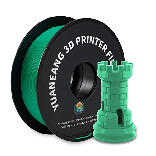YUANEANG 3D Drucker Filament,3D PLA Filament,3D Druck,PLA Filament 1.75mm 1kg,PLA（2.2LBS）Spool(Green) von YUANEANG