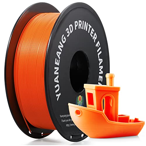 YUANEANG 3D Drucker Filament,3D PLA Filament,3D Druck,PLA Filament 1.75mm 1kg,PLA（2.2LBS）Spool(Orange) von YUANEANG