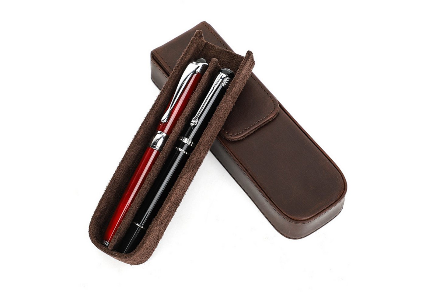 YUBRO-STUDIO Stifthülle Handgefertigtes Stifteetui Leder für 2 Stifte Abnehmbares Tablet YUBRO-STUDIO Stifthülle Handgefertigtes Stifteetui Leder für 2 Stifte Abnehmbares Tablet von YUBRO-STUDIO