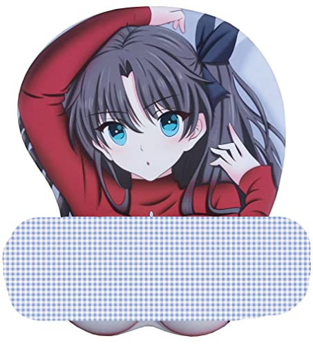 YUDUODUO Fate Stay Night-rin Tohsaka Anime 3D Gel Büste Mauspad Matte Gaming mit Handballenauflage 2 Wege Haut, 10.2 x 8.7 1.2 inches, CR-0011 YUDUODUO Fate Stay Night-rin Tohsaka Anime 3D Gel Büste Mauspad Matte Gaming mit Handballenauflage 2 Wege Haut, 10.2 x 8.7 1.2 inches, CR-0011 von YUDUODUO