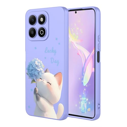 YUECXIN Flüssig Silikon Hülle für Honor X6b 4G, Mustern Seidig-Weicher Berühren Handyhülle, Premium Ultra Dünn Stoßfest TPU Bumper Schutzhülle. Katze YUECXIN Flüssig Silikon Hülle für Honor X6b 4G, Mustern Seidig-Weicher Berühren Handyhülle, Premium Ultra Dünn Stoßfest TPU Bumper Schutzhülle. Katze von YUECXIN