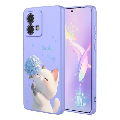 YUECXIN Flüssig Silikon Hülle für Motorola Moto G84 5G, Mustern Seidig-Weicher Berühren Handyhülle, Premium Ultra Dünn Stoßfest TPU Bumper Schutzhülle. Katze YUECXIN Flüssig Silikon Hülle für Motorola Moto G84 5G, Mustern Seidig-Weicher Berühren Handyhülle, Premium Ultra Dünn Stoßfest TPU Bumper Schutzhülle. Katze von YUECXIN