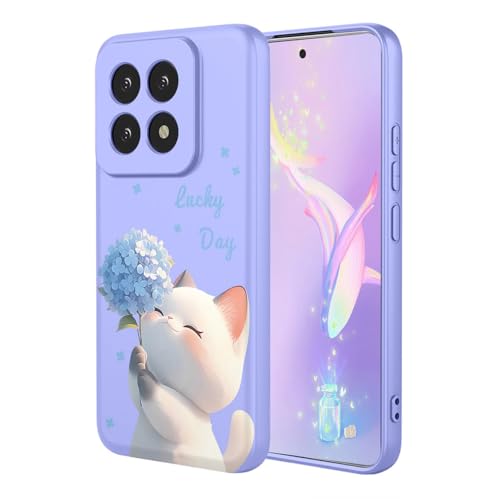 YUECXIN Flüssig Silikon Hülle für Xiaomi 14T Pro, Mustern Seidig-Weicher Berühren Handyhülle, Premium Ultra Dünn Stoßfest TPU Bumper Schutzhülle. Katze YUECXIN Flüssig Silikon Hülle für Xiaomi 14T Pro, Mustern Seidig-Weicher Berühren Handyhülle, Premium Ultra Dünn Stoßfest TPU Bumper Schutzhülle. Katze von YUECXIN