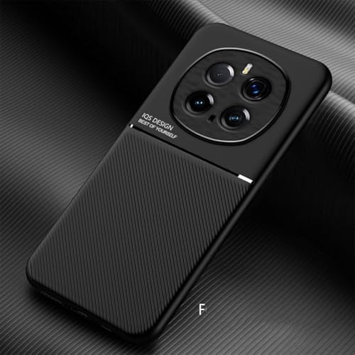 YUECXIN Hülle für Honor Magic 7 Pro (Magic7 Pro), Schlicht Klassisch Textur Seidig Berühren Handyhülle, Ultra Dünn Weich Stoßfest rutschfest TPU Silikon Bumper Schutzhülle. Schwarz von YUECXIN