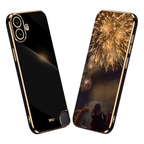 YUECXIN Hülle für Nothing CMF Phone 1, Ultra Dünn Weich Silikon TPU Handyhülle, Klassischer Gnade Galvanisierter Goldrahmen Stoßfeste Sturzsichere Schutzhülle, Schwarz YUECXIN Hülle für Nothing CMF Phone 1, Ultra Dünn Weich Silikon TPU Handyhülle, Klassischer Gnade Galvanisierter Goldrahmen Stoßfeste Sturzsichere Schutzhülle, Schwarz von YUECXIN