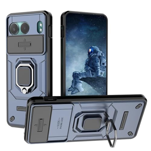 YUECXIN Hülle für OnePlus Nord 4 5G mit Kameraabdeckung und 360° Drehen Ring Ständer, Hart PC Back&Weiche TPU Bumper Silikon Stoßfest Rüstung Case Schutzhülle, Blau YUECXIN Hülle für OnePlus Nord 4 5G mit Kameraabdeckung und 360° Drehen Ring Ständer, Hart PC Back&Weiche TPU Bumper Silikon Stoßfest Rüstung Case Schutzhülle, Blau von YUECXIN