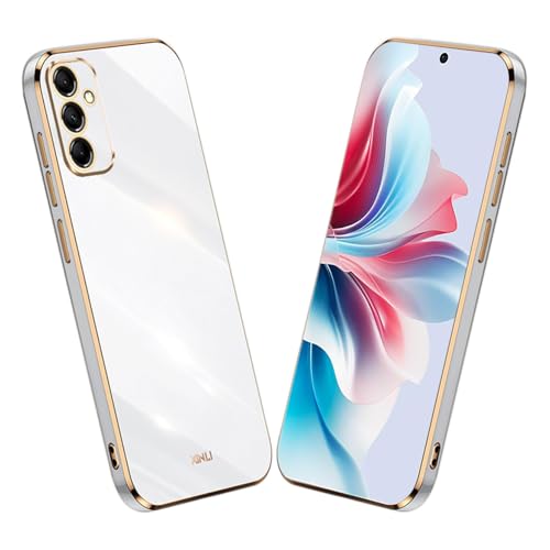 YUECXIN Hülle für Samsung Galaxy A16 5G / 4G, Ultra Dünn Weich Silikon TPU Handyhülle, Klassischer Gnade Galvanisierter Goldrahmen Stoßfeste Sturzsichere Schutzhülle, Weiß YUECXIN Hülle für Samsung Galaxy A16 5G / 4G, Ultra Dünn Weich Silikon TPU Handyhülle, Klassischer Gnade Galvanisierter Goldrahmen Stoßfeste Sturzsichere Schutzhülle, Weiß von YUECXIN