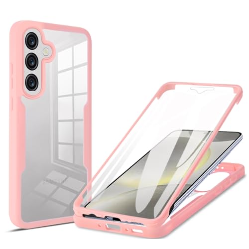 YUECXIN Hülle für Samsung Galaxy A56 5G/Samsung Galaxy A36 5G mit Eingebautem Displayschutz Klare 360° Rundumschutz Schutzhülle, Robust Stoßfest Kratzfeste Silicone TPU Bumper Handyhülle, Rosa YUECXIN Hülle für Samsung Galaxy A56 5G/Samsung Galaxy A36 5G mit Eingebautem Displayschutz Klare 360° Rundumschutz Schutzhülle, Robust Stoßfest Kratzfeste Silicone TPU Bumper Handyhülle, Rosa von YUECXIN