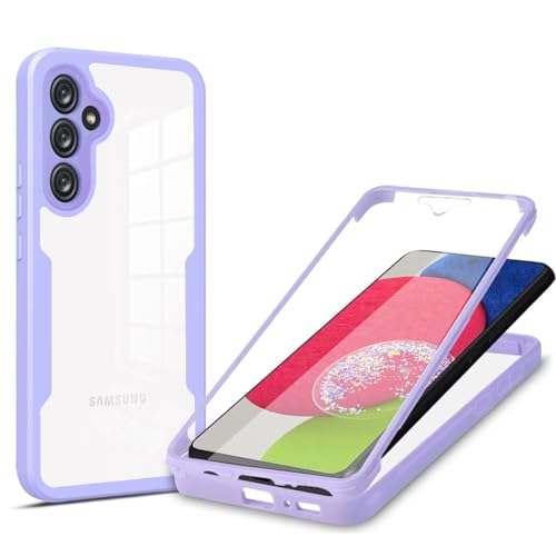 YUECXIN Hülle für Samsung Galaxy S24 FE mit Eingebautem Displayschutz Klare 360° Rundumschutz Schutzhülle, Robust Stoßfest Kratzfeste Silicone TPU Bumper Handyhülle, Lila YUECXIN Hülle für Samsung Galaxy S24 FE mit Eingebautem Displayschutz Klare 360° Rundumschutz Schutzhülle, Robust Stoßfest Kratzfeste Silicone TPU Bumper Handyhülle, Lila von YUECXIN