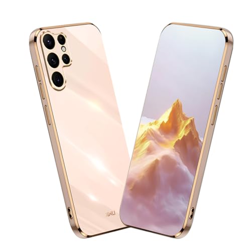 YUECXIN Hülle für Samsung Galaxy S25 Ultra, Ultra Dünn Weich Silikon TPU Handyhülle, Klassischer Gnade Galvanisierter Goldrahmen Stoßfeste Sturzsichere Schutzhülle, Rosa YUECXIN Hülle für Samsung Galaxy S25 Ultra, Ultra Dünn Weich Silikon TPU Handyhülle, Klassischer Gnade Galvanisierter Goldrahmen Stoßfeste Sturzsichere Schutzhülle, Rosa von YUECXIN