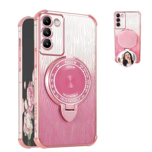 YUECXIN Hülle für Vivo V40 SE 5G mit Schminkspiegel, Ultra Dünn Stoßfest Weich TPU Silikon Ständer Handyhülle, Luxuriös Glänzend Pailletten Bling Schutzhülle, Rosa YUECXIN Hülle für Vivo V40 SE 5G mit Schminkspiegel, Ultra Dünn Stoßfest Weich TPU Silikon Ständer Handyhülle, Luxuriös Glänzend Pailletten Bling Schutzhülle, Rosa von YUECXIN