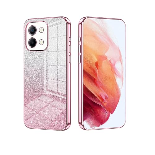 YUECXIN Hülle für Vivo Y28 4G mit Glitzerkarton mit Farbverlauf, Galvanisierte Kanten Handyhülle, Ultra Dünn Stoßfest Weich Silikon TPU Bumper Schutzhülle, Rosa YUECXIN Hülle für Vivo Y28 4G mit Glitzerkarton mit Farbverlauf, Galvanisierte Kanten Handyhülle, Ultra Dünn Stoßfest Weich Silikon TPU Bumper Schutzhülle, Rosa von YUECXIN