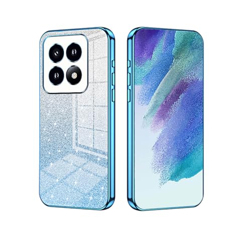 YUECXIN Hülle für Xiaomi 14T mit Glitzerkarton mit Farbverlauf, Galvanisierte Kanten Handyhülle, Ultra Dünn Stoßfest Weich Silikon TPU Bumper Schutzhülle, Blau YUECXIN Hülle für Xiaomi 14T mit Glitzerkarton mit Farbverlauf, Galvanisierte Kanten Handyhülle, Ultra Dünn Stoßfest Weich Silikon TPU Bumper Schutzhülle, Blau von YUECXIN