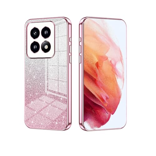 YUECXIN Hülle für Xiaomi 14T mit Glitzerkarton mit Farbverlauf, Galvanisierte Kanten Handyhülle, Ultra Dünn Stoßfest Weich Silikon TPU Bumper Schutzhülle, Rosa YUECXIN Hülle für Xiaomi 14T mit Glitzerkarton mit Farbverlauf, Galvanisierte Kanten Handyhülle, Ultra Dünn Stoßfest Weich Silikon TPU Bumper Schutzhülle, Rosa von YUECXIN