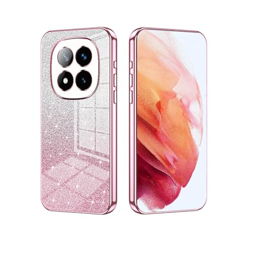 YUECXIN Hülle für Xiaomi Redmi Note 14 Pro+ Plus 5G mit Glitzerkarton mit Farbverlauf, Galvanisierte Kanten Handyhülle, Ultra Dünn Stoßfest Weich Silikon TPU Bumper Schutzhülle, Rosa YUECXIN Hülle für Xiaomi Redmi Note 14 Pro+ Plus 5G mit Glitzerkarton mit Farbverlauf, Galvanisierte Kanten Handyhülle, Ultra Dünn Stoßfest Weich Silikon TPU Bumper Schutzhülle, Rosa von YUECXIN