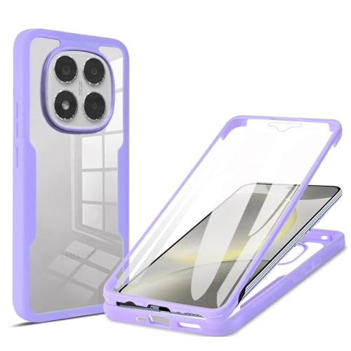 YUECXIN Hülle für Xiaomi Redmi Note 14 Pro 4G mit Eingebautem Displayschutz Klare 360° Rundumschutz Schutzhülle, Robust Stoßfest Kratzfeste Silicone TPU Bumper Handyhülle, Lila YUECXIN Hülle für Xiaomi Redmi Note 14 Pro 4G mit Eingebautem Displayschutz Klare 360° Rundumschutz Schutzhülle, Robust Stoßfest Kratzfeste Silicone TPU Bumper Handyhülle, Lila von YUECXIN