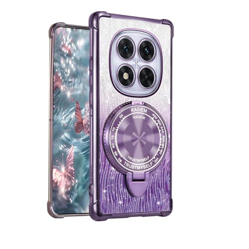 YUECXIN Hülle für Xiaomi Redmi Note 14 Pro 5G/Poco X7 5G mit Schminkspiegel, Ultra Dünn Stoßfest Weich TPU Silikon Ständer Handyhülle, Luxuriös Glänzend Pailletten Bling Schutzhülle, Lila YUECXIN Hülle für Xiaomi Redmi Note 14 Pro 5G/Poco X7 5G mit Schminkspiegel, Ultra Dünn Stoßfest Weich TPU Silikon Ständer Handyhülle, Luxuriös Glänzend Pailletten Bling Schutzhülle, Lila von YUECXIN