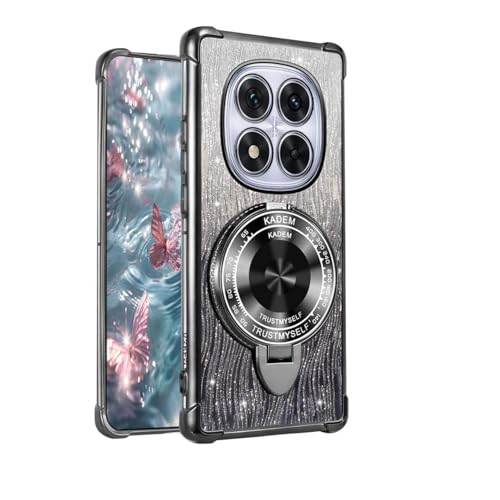 YUECXIN Hülle für Xiaomi Redmi Note 14 Pro 5G/Poco X7 5G mit Schminkspiegel, Ultra Dünn Stoßfest Weich TPU Silikon Ständer Handyhülle, Luxuriös Glänzend Pailletten Bling Schutzhülle, Schwarz YUECXIN Hülle für Xiaomi Redmi Note 14 Pro 5G/Poco X7 5G mit Schminkspiegel, Ultra Dünn Stoßfest Weich TPU Silikon Ständer Handyhülle, Luxuriös Glänzend Pailletten Bling Schutzhülle, Schwarz von YUECXIN