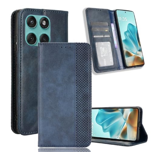 YUECXIN Klapphülle Handyhülle für Motorola Edge 60 Pro Hülle, Premium Folio PU Lederhülle mit Ständer Brieftasche Kartenfächer, Stoßfeste Magnetische Schutzhülle, Blau YUECXIN Klapphülle Handyhülle für Motorola Edge 60 Pro Hülle, Premium Folio PU Lederhülle mit Ständer Brieftasche Kartenfächer, Stoßfeste Magnetische Schutzhülle, Blau von YUECXIN