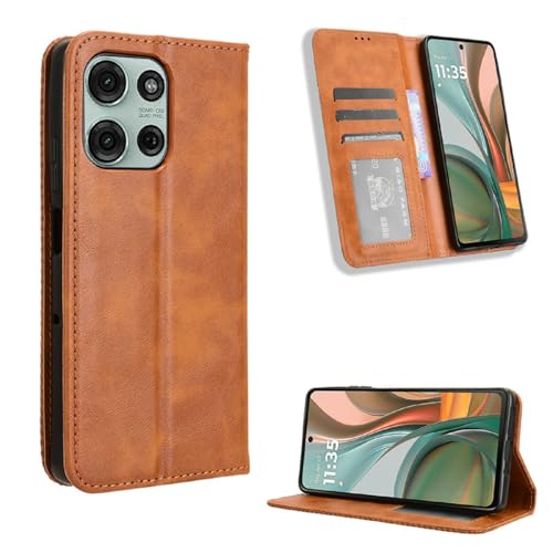 YUECXIN Klapphülle Handyhülle für Motorola Moto G75 5G Hülle, Premium Folio PU Lederhülle mit Ständer Brieftasche Kartenfächer, Stoßfeste Magnetische Schutzhülle, Braun YUECXIN Klapphülle Handyhülle für Motorola Moto G75 5G Hülle, Premium Folio PU Lederhülle mit Ständer Brieftasche Kartenfächer, Stoßfeste Magnetische Schutzhülle, Braun von YUECXIN