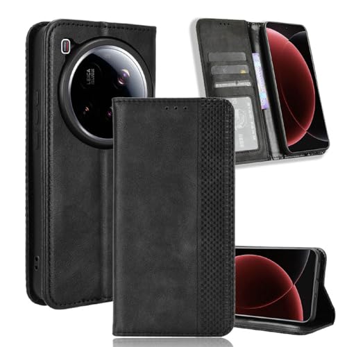 YUECXIN Klapphülle Handyhülle für Xiaomi 15 Ultra Hülle, Premium Folio PU Lederhülle mit Ständer Brieftasche Kartenfächer, Stoßfeste Magnetische Schutzhülle, Schwarz YUECXIN Klapphülle Handyhülle für Xiaomi 15 Ultra Hülle, Premium Folio PU Lederhülle mit Ständer Brieftasche Kartenfächer, Stoßfeste Magnetische Schutzhülle, Schwarz von YUECXIN