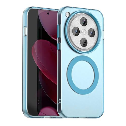 YUECXIN Magnetisch Hülle für Oppo Find X8 Pro 5G Kompatibel mit MagSafe Kabellosem Laden, Ultra Dünn Durchscheinende Matt Handyhülle TPU Stoßfest Schutzhülle. Blau YUECXIN Magnetisch Hülle für Oppo Find X8 Pro 5G Kompatibel mit MagSafe Kabellosem Laden, Ultra Dünn Durchscheinende Matt Handyhülle TPU Stoßfest Schutzhülle. Blau von YUECXIN