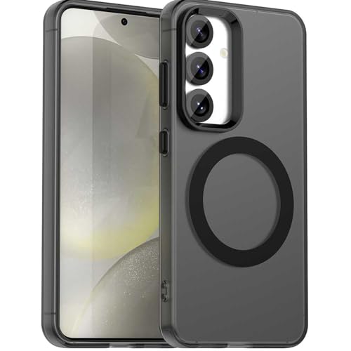 YUECXIN Magnetisch Hülle für Samsung Galaxy A55 5G Kompatibel mit MagSafe Kabellosem Laden, Ultra Dünn Durchscheinende Matt Handyhülle TPU Stoßfest Schutzhülle. Schwarz YUECXIN Magnetisch Hülle für Samsung Galaxy A55 5G Kompatibel mit MagSafe Kabellosem Laden, Ultra Dünn Durchscheinende Matt Handyhülle TPU Stoßfest Schutzhülle. Schwarz von YUECXIN
