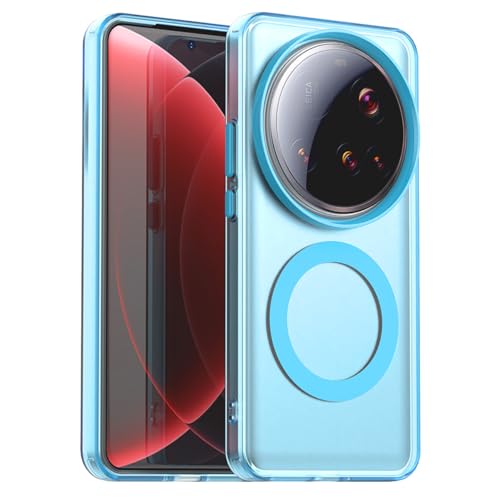 YUECXIN Magnetisch Hülle für Xiaomi 15 Ultra Kompatibel mit MagSafe Kabellosem Laden, Ultra Dünn Durchscheinende Matt Handyhülle TPU Stoßfest Schutzhülle. Blau YUECXIN Magnetisch Hülle für Xiaomi 15 Ultra Kompatibel mit MagSafe Kabellosem Laden, Ultra Dünn Durchscheinende Matt Handyhülle TPU Stoßfest Schutzhülle. Blau von YUECXIN