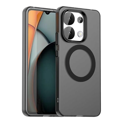 YUECXIN Magnetisch Hülle für Xiaomi Redmi Note 13 4G Kompatibel mit MagSafe Kabellosem Laden, Ultra Dünn Durchscheinende Matt Handyhülle TPU Stoßfest Schutzhülle. Schwarz YUECXIN Magnetisch Hülle für Xiaomi Redmi Note 13 4G Kompatibel mit MagSafe Kabellosem Laden, Ultra Dünn Durchscheinende Matt Handyhülle TPU Stoßfest Schutzhülle. Schwarz von YUECXIN