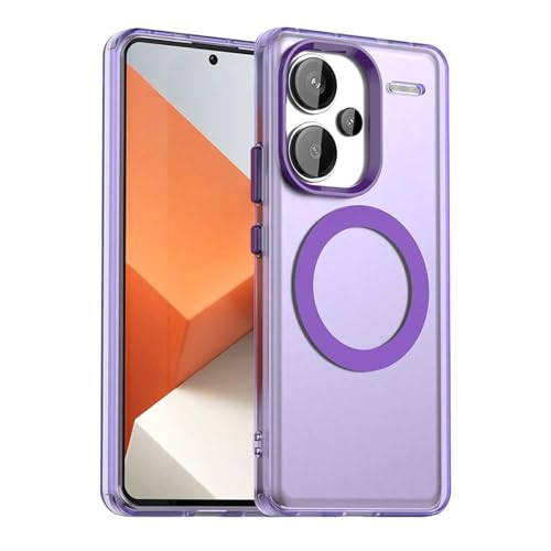 YUECXIN Magnetisch Hülle für Xiaomi Redmi Note 13 Pro+ Plus 5G Kompatibel mit MagSafe Kabellosem Laden, Ultra Dünn Durchscheinende Matt Handyhülle TPU Stoßfest Schutzhülle. Lila YUECXIN Magnetisch Hülle für Xiaomi Redmi Note 13 Pro+ Plus 5G Kompatibel mit MagSafe Kabellosem Laden, Ultra Dünn Durchscheinende Matt Handyhülle TPU Stoßfest Schutzhülle. Lila von YUECXIN