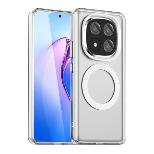 YUECXIN Magnetisch Hülle für Xiaomi Redmi Note 14 Pro+ Plus 5G Kompatibel mit MagSafe Kabellosem Laden, Ultra Dünn Durchscheinende Matt Handyhülle TPU Stoßfest Schutzhülle. Weiß YUECXIN Magnetisch Hülle für Xiaomi Redmi Note 14 Pro+ Plus 5G Kompatibel mit MagSafe Kabellosem Laden, Ultra Dünn Durchscheinende Matt Handyhülle TPU Stoßfest Schutzhülle. Weiß von YUECXIN