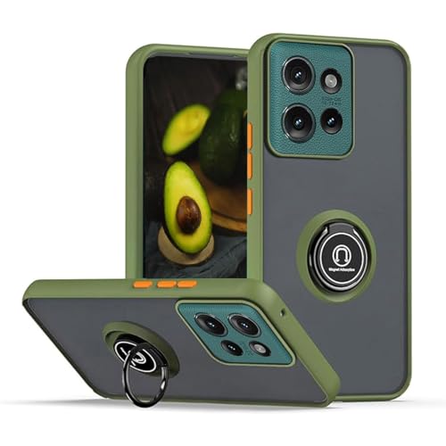 YUECXIN Schutzhülle für Motorola Edge 50 Neo 5G Hülle mit Drehen Ring Ständer, Ultradünn Matt Hart PC Zurück, Weiche TPU Bumper Premium Stoßfest Silikon Handyhülle, Armeegrün YUECXIN Schutzhülle für Motorola Edge 50 Neo 5G Hülle mit Drehen Ring Ständer, Ultradünn Matt Hart PC Zurück, Weiche TPU Bumper Premium Stoßfest Silikon Handyhülle, Armeegrün von YUECXIN