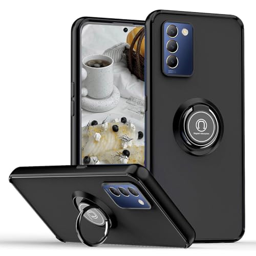 YUECXIN Schutzhülle für vivo V40 SE 5G Hülle mit Drehen Ring Ständer, Ultradünn Matt Hart PC Zurück, Weiche TPU Bumper Premium Stoßfest Silikon Handyhülle, Schwarz YUECXIN Schutzhülle für vivo V40 SE 5G Hülle mit Drehen Ring Ständer, Ultradünn Matt Hart PC Zurück, Weiche TPU Bumper Premium Stoßfest Silikon Handyhülle, Schwarz von YUECXIN