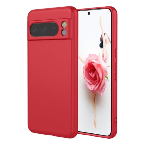 YUECXIN Silikon Hülle für Google Pixel 9 Pro XL, Ultra Dünn Seidig-Weicher Berühren Ganzkörper Flüssig Silikon Handyhülle, Bequem zu halten Stoßfest Schutzhülle. Rot YUECXIN Silikon Hülle für Google Pixel 9 Pro XL, Ultra Dünn Seidig-Weicher Berühren Ganzkörper Flüssig Silikon Handyhülle, Bequem zu halten Stoßfest Schutzhülle. Rot von YUECXIN