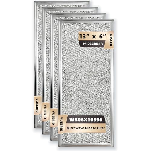 YUEERIO Mikrowellen Fettfilter ca. 33.0 cm x 15.2 cm Mikrowelle Backofen Fettfilter Ersatz für Whirlpool GE Mikrowellen Pack 4 YUEERIO Mikrowellen Fettfilter ca. 33.0 cm x 15.2 cm Mikrowelle Backofen Fettfilter Ersatz für Whirlpool GE Mikrowellen Pack 4 von YUEERIO