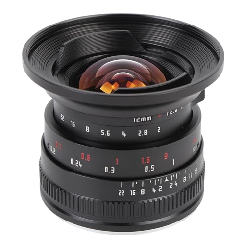 12mm F2 II Weitwinkelhandbuch APS-C Focus Fixes Objektiv, Prime Objektiv Klickte Aperture-Design, Geeignet für M4/3 Mount Camera GX9 G100 GH5 GH5S GH6 (Black) von YUEHISY