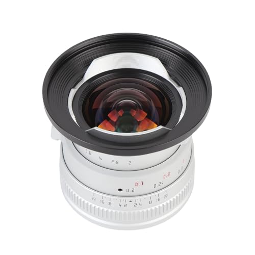 12mm F2 II Weitwinkelhandbuch APS-C Focus Fixes Objektiv, Prime Objektiv Klickte Aperture-Design, Geeignet für M4/3 Mount Camera GX9 G100 GH5 GH5S GH6 (Silver) von YUEHISY