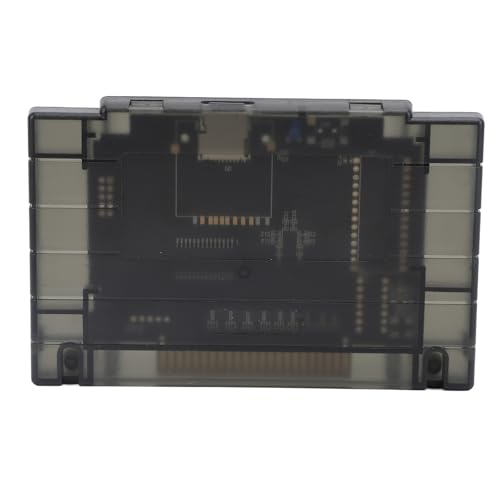 3000 in 1 Auto-Save-Spielpatrone mit 8-GB-Speicherkarte für Super SFC-Konsole, Relive Classics Unterstützt Bis zu 32 GB (Transparentes Schwarz) von YUEHISY