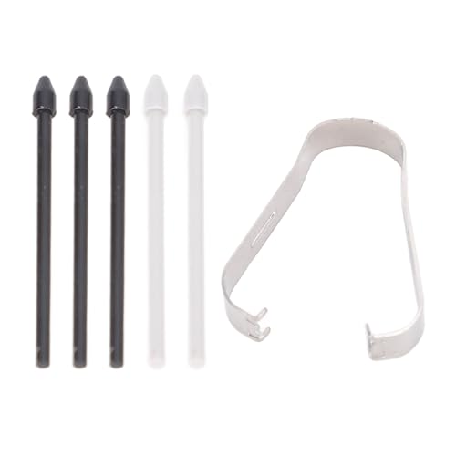 5pcs S Stiftersatztipps mit Pinzette für Ultra/Note20/S21U Stylus, Ersatztipps Nibs (schwarz/grau) von YUEHISY