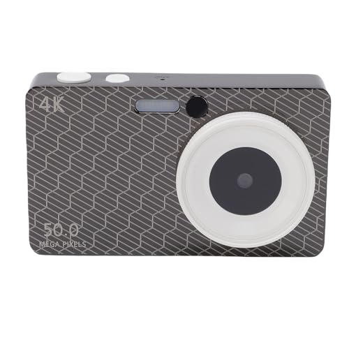 Digitalkamera, 4K 50 MP Autofokuskamera mit 16x Digitalem Zoom, Metallkörperdesign, Mehrfachfiltern, Anti -Shake, Füllung Licht, Kompakt für Jungen Mädchen (Brown) von YUEHISY