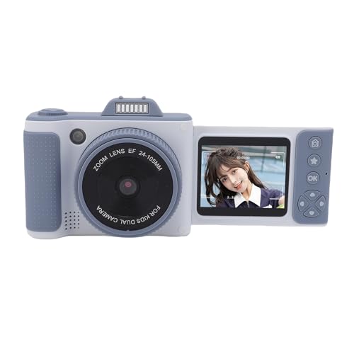 Digitalkamera für Fotografie, FHD 66MP 2,5K Vlogging -Kamera mit 2,4 Zoll 180 ° Flip -Bildschirm, 16x Zoom, LED -Fülllicht, Kompakt für Jungen Mädchen Kinder (32G-Speicherkarte) von YUEHISY