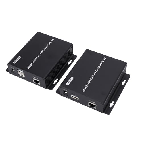 HD Multimedia Interface -Sender, 4K 3840x2160 bei 30 Hz, Plug -and -Play -Design, über 200 M KVM -Erweiterung für Videokonferenzsysteme mit EDID -Sound (EU-Stecker) von YUEHISY