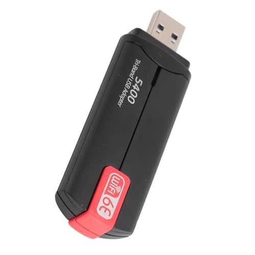 USB -WiFi -Adapter für PC -Desktop, TRI -Band 5400 Mbit/S 5GHz 2,4 GHz USB 3.0 WiFi -Adapter Wireless Network Adapter für Desktop -Computer -Laptop USB -WiFi -Adapter für PC -Desktop, TRI -Band 5400 Mbit/S 5GHz 2,4 GHz USB 3.0 WiFi -Adapter Wireless Network Adapter für Desktop -Computer -Laptop von YUEHISY