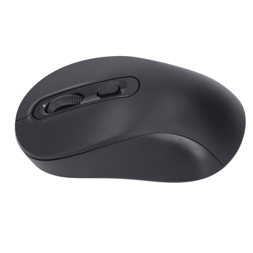 YUEHISY 2,4 GHz Dual Mode Wireless Maus mit Empfänger, Wiederaufladbare Ruhbare Tragbare Computermaus, 800 1600 2400 DPI -Werte für Tablet -Laptop (Black) von YUEHISY