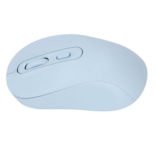 YUEHISY 2,4 GHz Dual Mode Wireless Maus mit Empfänger, Wiederaufladbare Ruhbare Tragbare Computermaus, 800 1600 2400 DPI -Werte für Tablet -Laptop (Blue) von YUEHISY