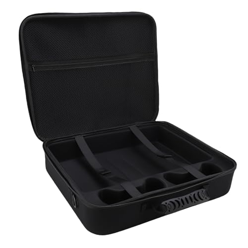 YUEHISY Hartschale -Tragetasche für PS, Tragbare Spielkonsole -Reisekoffer mit Verstellbarem Schultergurt, Großer Kapazität, Schockdes, Wasserfestem, Schutzbeutel (Black) von YUEHISY