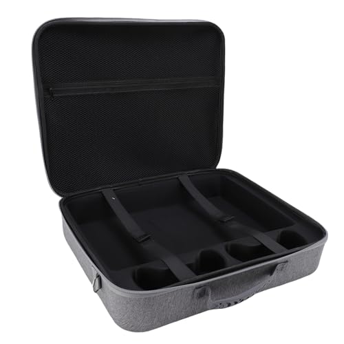 YUEHISY Hartschale -Tragetasche für PS, Tragbare Spielkonsole -Reisekoffer mit Verstellbarem Schultergurt, Großer Kapazität, Schockdes, Wasserfestem, Schutzbeutel (Grey) von YUEHISY