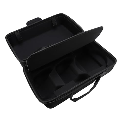 YUEHISY Hartschalen-Tragetasche für PS, Tragbare Spielkonsolen-Reisetasche mit Zweistufigem Design, Schultergurt, Großem Fassungsvermögen, für Gaming-Zubehör (Black) von YUEHISY