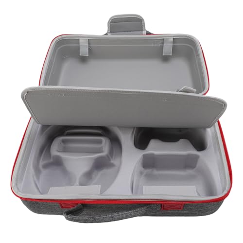 YUEHISY Hartschalen-Tragetasche für PS, Tragbare Spielkonsolen-Reisetasche mit Zweistufigem Design, Wasserdicht, Staubdicht, Stoßfest, für Gaming-Zubehör (Gray) von YUEHISY